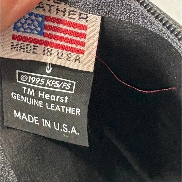 Vtg Betty Boop Embroidered Leather Crossbody Bag Black 90s Rare Novelty Pop Art - Picture 5 of 14